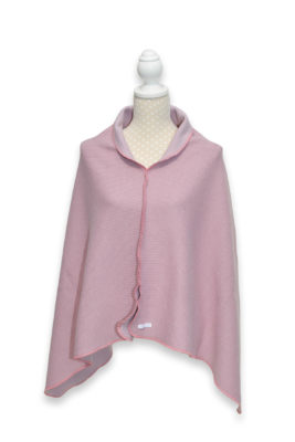 Lieblingsponcho Wollponcho rose