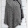 Poncho Merinowolle schwarz Lieblingsponcho