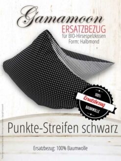 Ersatzbezug Gamamoon Punkte Streifen schwarz