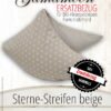 Gamamoon Ersatzbezug Sterne Streifen beige