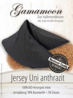 Gamamoon Ersatzbezug Jersey Uni anthrazit