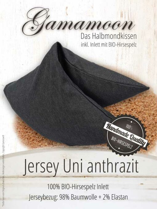 Gamamoon Ersatzbezug Jersey Uni anthrazit