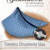 Gamamoon Timeless Ornamente blau Hirsespelzkissen
