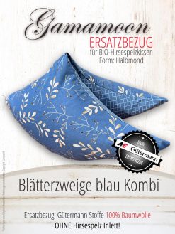 Gamamoon Ersatzbezug Blätterzweige blau Kombi