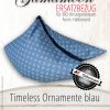 Gamamoon Ersatzbezug Timeless Ornamente blau für Halbmondkissen