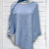 Lieblingsponcho blau Sand Doubleface by Gamaswelt