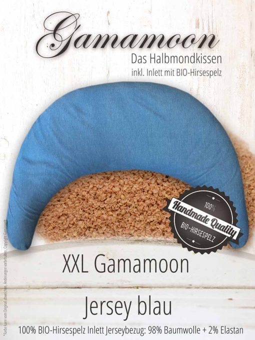 XXL Gamamoon Jersey blau, inklusive Hirsespelz Inlett