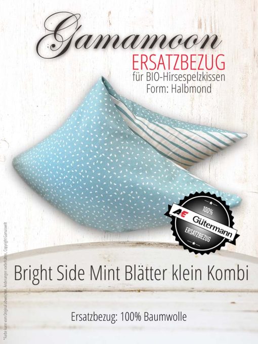 Ersatzbezug Bright Side Mint Blätter klein Kombi für Gamamoon Classic Halbmond