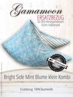 Ersatzbezug Bright Side Mint Blume klein Kombi für Gamamoon Classic Halbmond