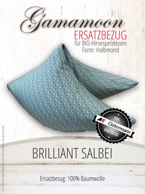 Ersatzbezug Brilliant Salbei für Gamamoon Classic Halbmond