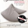 Ersatzbezug Gamamoon Halbmond beige weiss gestreift