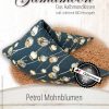 Gamamoon Hirsespelzkissen Petrol Mohnblumen