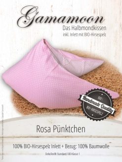 Gamamoon Hirsespelzkissen Rosa Pünktchen