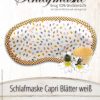 Schlafmaske Gamaswelt Capri Blätter weiß