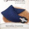 Gamamoon Hirsespelzkissen Marineblau Ornamente