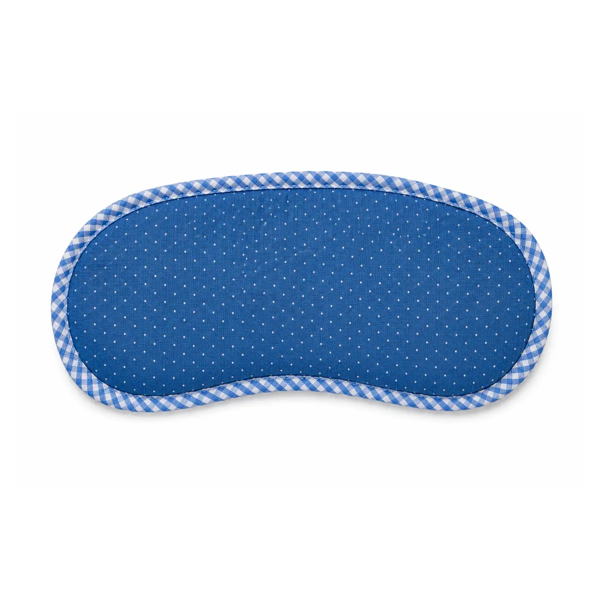 Schlafmaske Capri Pünktchen blau mit Westfalenstoffe Bezug
